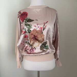 Sioni Blush Pink Satin Top